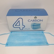 Masker Careion 4 Ply Warna Hitam Black Putih White Hijau Green Abu Abu