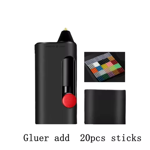 Wowstick Cordless Electric Hot Melt Glue Pen Gluer 2000mAh Type-C Rechargeable DIY Art Craft Glue Pe