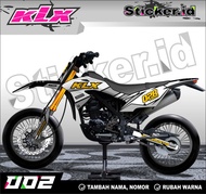 decal klx bf full - kode 002 - bergaransi - putih