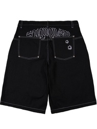 Neverendingsummer HOLE BLACK RAW DENIM JORTS PANTS Denim 13oz Shorts