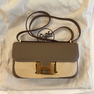 Hermes Constance elan 灰色 金扣