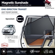 Magnetic Sunshade Perodua Viva / Viva Elite (4pcs)