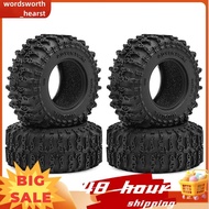 4pcs 1.3inch Crawler Tires Super Grip Soft Tyre for 1/18 TRX4M SCX24 FMS -18 Rc Car Part B