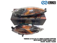 YAMAHA LC135 135 LC V1 X1 ENKEI FLASHER CRYPTON WITH SOCKET FRONT SIGNAL DEPAN ASSY