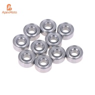 ApexMoto 10pcs 683ZZ 3*7*3 Mm Miniature Bearing Chrome Steel 683 ZZ 2Z 683Z Inner Bore 3mm Small Dee