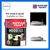 1L Nippon Paint 9000 Gloss Finish Black/White