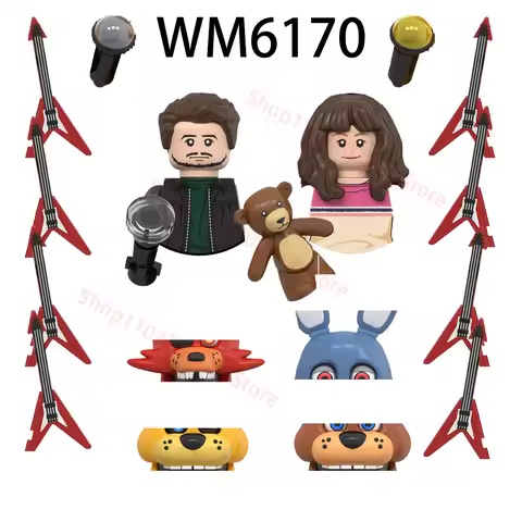 WM6170 WM6097 WM6074 Hot Sale Horror Bear Building Blocks Bricks Educational Horrifying Action Figur