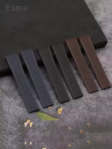 For Patek Philippe Grenade Fluororubber Watch Strap Aquanaut Series 5167/5164 PP Original Strap 21 M