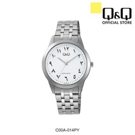 Q&amp;Q Japan by Citizen Men's Stainless Steel Arabic Dial Watch C00A