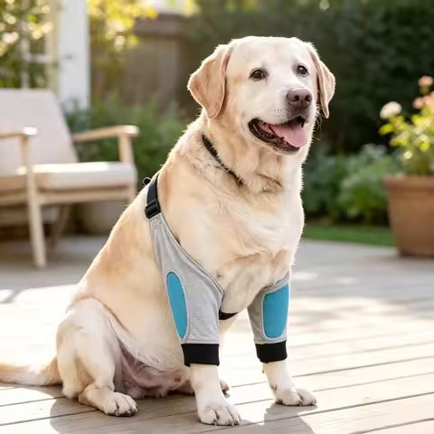 Soft Breathable Dog Elbow Brace Protector Support Sleeve Pad for Puppy Canine Joint Care Mobility Co