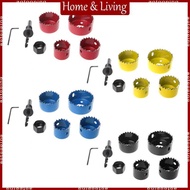 AOTO 6Pcs Hole Circular Saw Set Drill Bit Cutting Cutter Round 32mm 38mm 45mm 54mm