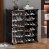 ตู้เก็บรองเท้า PVC ตู้รองเท้า ชั้นวางอเนกประสงค์ DIY Shoes Rack กันฝุ่นกันน้ำ โครงสร้างเหล็ก พับเก็บได้ จัดระเบียบห้อง