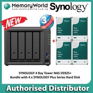 [SYNOLOGY Distributor] SYNOLOGY DS925+ 4 Bay DiskStation NAS Bundle with 4 x SYNOLOGY Plus Series HD
