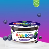 มุกป๊อป รสบลูเบอร์รี่ ไข่มุกป๊อป เรนโบว์ป๊อปปิ้ง ท็อปปิ้ง เครื่องดื่ม สำเร็จรูป พร้อมทาน Rainbow Popping Boba Blueberry 130 กรัม ตรา ทีอีเอ