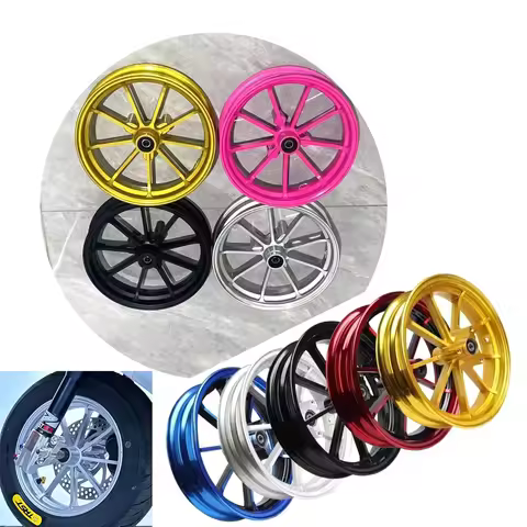 10/12 inch 5.7/7.0cm Hole Pitch Aluminum Wheel hub Motorcycle Front Rim Disc Brake Wheel For BWS RSZ