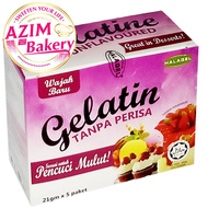 Halagel Gelatin Tanpa Perisa | Gelatin Unflavoured | 21gm X 5 Sachets Gelatine Halagel (Halal) by Az