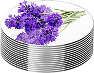 9 Pack Round Mirror Centerpieces for Tables Decorations, 6" Acrylic Small Circle Mirror Centerpieces