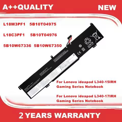 L18M3PF1 Laptop Battery For Lenovo ideapad L340-15IRH L340-17IRH Gaming Series Notebook L18C3PF1 5B1