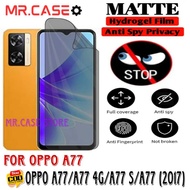 HYDROGEL ANTI SPY PRIVACY MATTE OPPO A77 / A77 4G / A77 S / a 77 (2017) HYDROGEL TPU FILM Mr case st