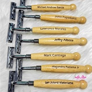 Personalized Bamboo Razor for Men & Women | Eco-Friendly Reusable Shaver | Sustainable Gift Ideas