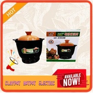 Claypot hotpot Ceramic Electric Casserole Black Orange 3L 4L 5L 6L 7.5L - 3L