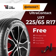 225/65R17 CONTINENTAL UltraContact UX7 (With Delivery/Installation) tyre tayar