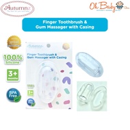Autumnz Finger Toothbrush & Gum Massager with Casing 3m+