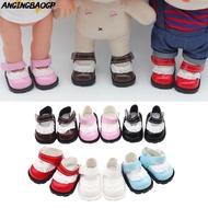 ANGINGBAOGP Mini Shoes, Lace 20cm Doll Shoes, Mini Replacement Leather Adhesive Shoes Birthday Gifts