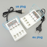AA/AAA Battery Charger 4 Slots 220V Rechargeable Battery with Cover Adapter Accessorie  MY16B2
