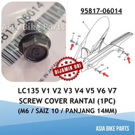 Yamaha Original LC135 V1-V7 Cover Rantai Bolt RXZ Pelampung Minyak / Y125ZR Horn Bracket Skru Saiz 1