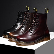 Ready Stock Large Size New England Dr. Martens Martin Boots High Boots 8-Hole Martin Boots Genuine Leather Overall Boots Men's Business Leather Shoes Formal Boots Genuine Leather Couple High-Top Martin Boots Genuine Leather Ankle Boots Business Leather Sh