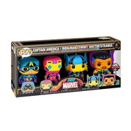 Funko Pop! Marvel: Black Light Captain America/ Iron Man/ Thor/ Doctor Strange (4 Pack) (SE)