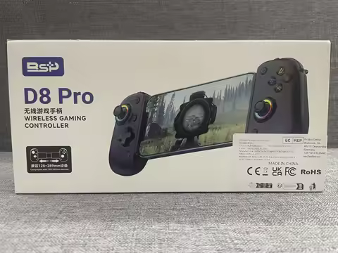 BSP D8 PRO RGB Tablet Controller Wireless Handle For Switch Game Bluetooth Stretching Joystick For P