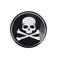 ️ Ready Stock Fast Shipping Car Unique Car Sticker Modified Hub Center Cover Sticker Skull Hub Cover