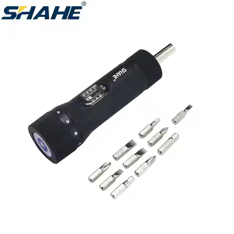 SHAHE 1/4" Drive Torque Screwdriver Wrench Set 10-70 In-lb 10 Pieces Bits Set for Maintenance Tools