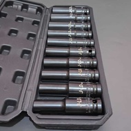 MATA Socket set 8-24MM Impact Socket Set 1/ 2 Inch Socket Bit Extension Impact Socket 10Pcs Length R