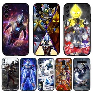 for Samsung A07 A17 A56 A36 A26 S25 Fe Edge Plus Ultra Anime cartoon ultraman CASING 5Y17 Black TPU 