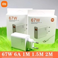 Xiaomi 67w Charger Original EU/US/UK Turbo Fast charge adapter 1m 2M 6A cable Poco X3 GT Fast Charge Type C Cable Mi 11 Pro Ultra 12x