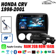 HO จอ android ติดรถยนต์ 9 นิ้ว HONDA CRV 1998-2001CPU 4-8core 2din GPS WIFI BLUETOOTH 4G 360 2k HD จ