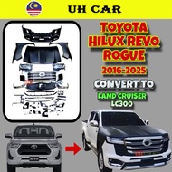 (CONVERT LC300) Toyota Hilux Revo Rogue 2016-2025 Convert To Lc300 Bumper Grill Bonnet Fender Headla