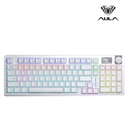 AULA S98 คีย์บอร์ดไร้สาย Gasket Mechanical Keyboard Red Switch 3IN1 คีย์ไทย 98 keys รับประกันศูนย์ไท