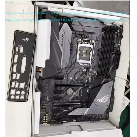 For ASUS ROG STRIX Z370-F GAMING Motherboard Z370 LGA 1151 ATX DDR4 Max 64GB PCI-E3.0 USB3.1 For Int