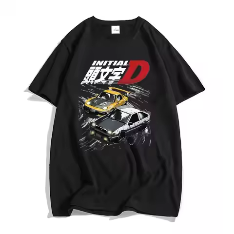 Initial D T Shirt Japanese Anime Graphic Funny Harajuku Manga T Shirt Fashion Casual Short Sleeve Pl