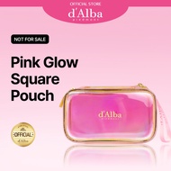 [GIFT - Not for sale] d'Alba Signature Logo GLOW Square Pouch