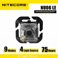 Original Nitecore NU06 LE headlamp Rechargeable Signal Light 9 Modes Available with 4 Light Sources for Law Enforcement