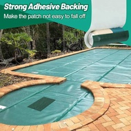 [etnfkahi]Pool Cover Patch Kit with Adhesive Backing, 39x8in Cuttable Swimming Pool Cover Repair Mes