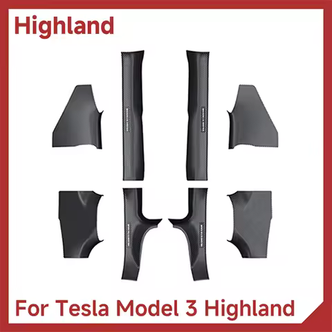 For Tesla Model 3 Highland Accessories Door Sill Strip Guard Door Threshold Anti-kick Pad for Tesla 
