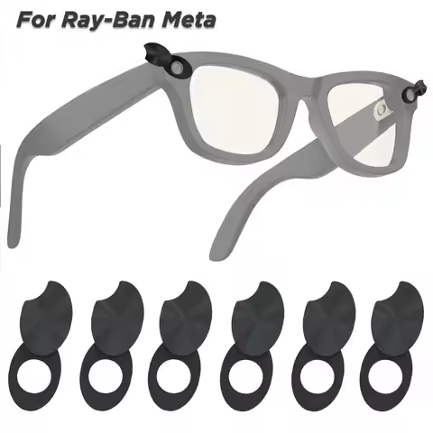 3/6Pcs Rotating Design Smart Glasses LED Light Privacy Cover Blocking Stickers for Ray-Ban Meta/Wayf