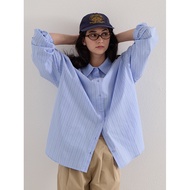 Codibook|Korea Korea 09WOMEN Linen Loose Striped Shirt Women's Clothing