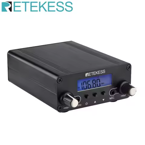 Retekess TR508 For Drive-in Church FM Transmitter Wireless Broadcast Stereo Station Long Range Trans